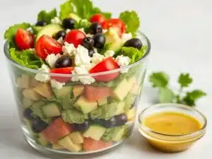 keto cooking layered salad